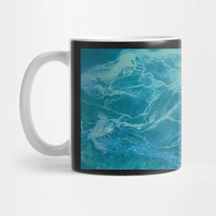 Texture blue landscape pattern Mug